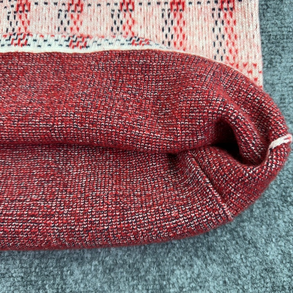 Anthropologie Field Flower Sweater Womens Small Plaid Knit Mock Neck Pullover - Picture 7 of 14